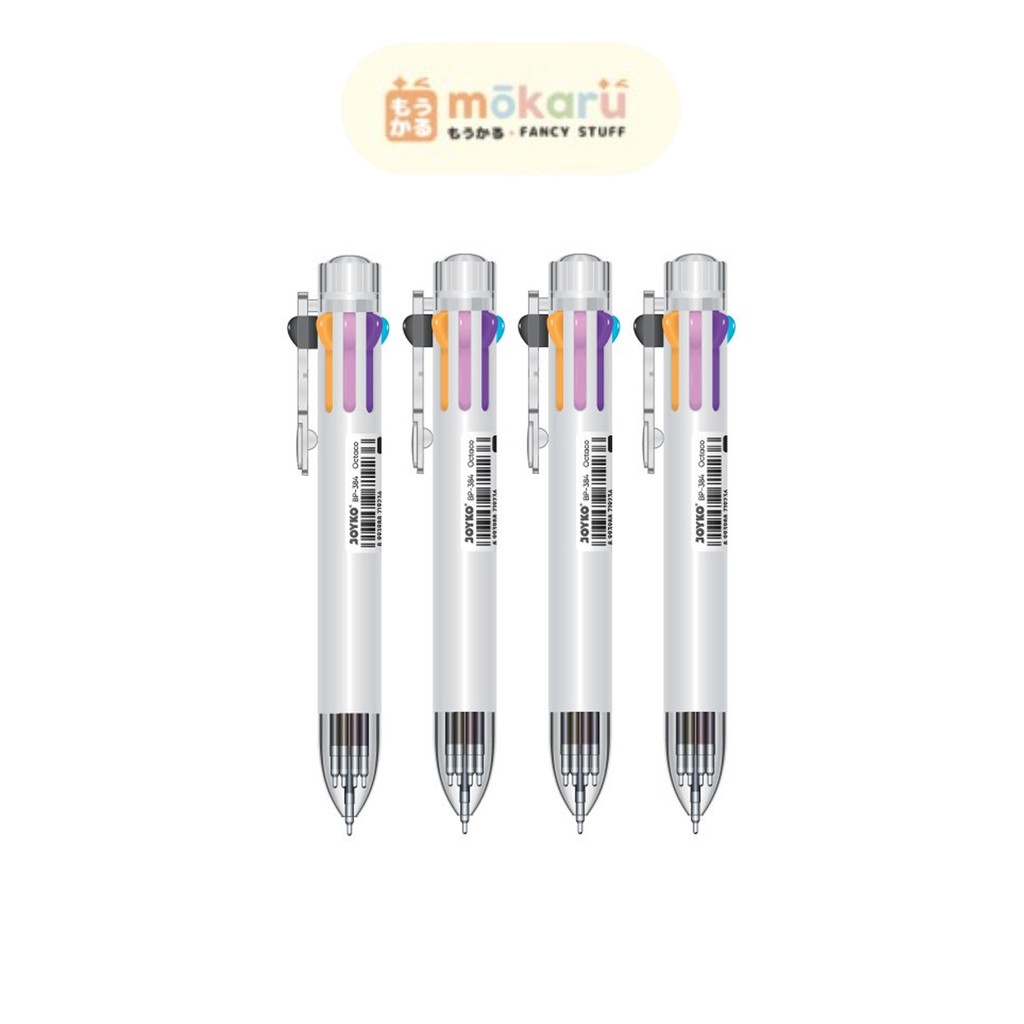 

Joyko Ballpen Pulpen BP-384 Octaco 0.7mm 8 Colors / Balpoint 8 Warna