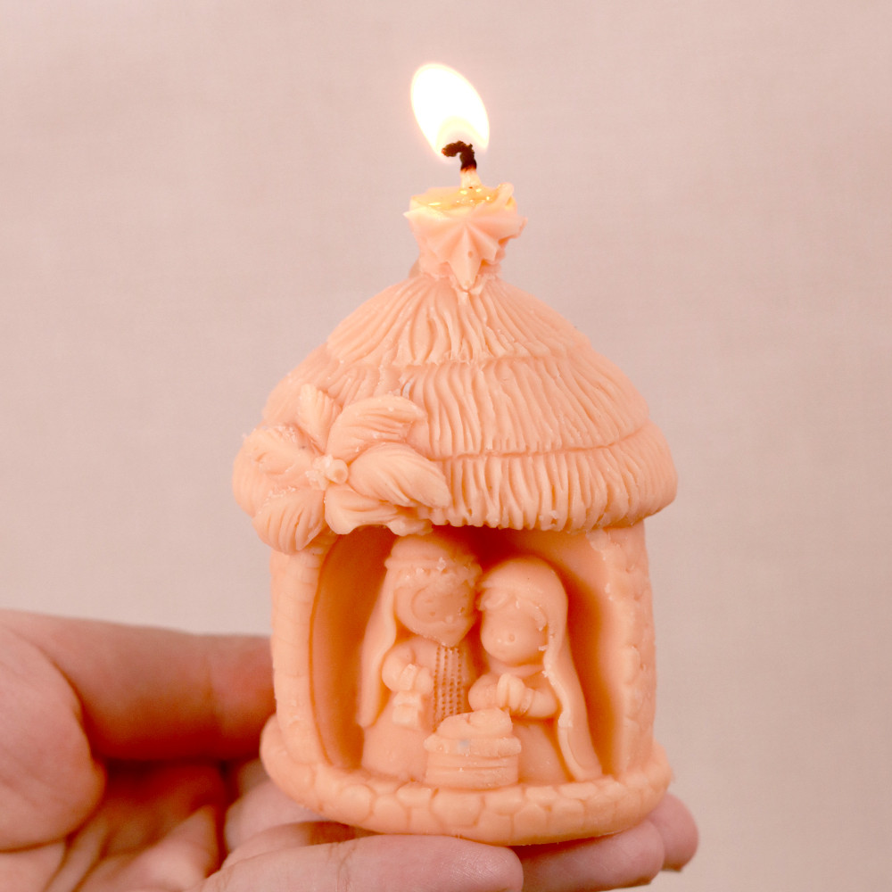 

3D Holy Religion Nativity Silicone Mold DIY Handmade Candle Wax Mould Cement Plaster Resin Christmas Ornament Making Molds Tool