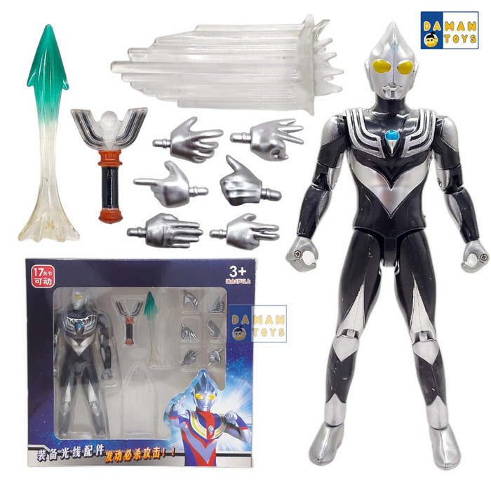 ✔Q.LnS✔ - DISKON Mainan Ultraman Trigger Multi Shf Action Figure - Shf Tiga Dark
