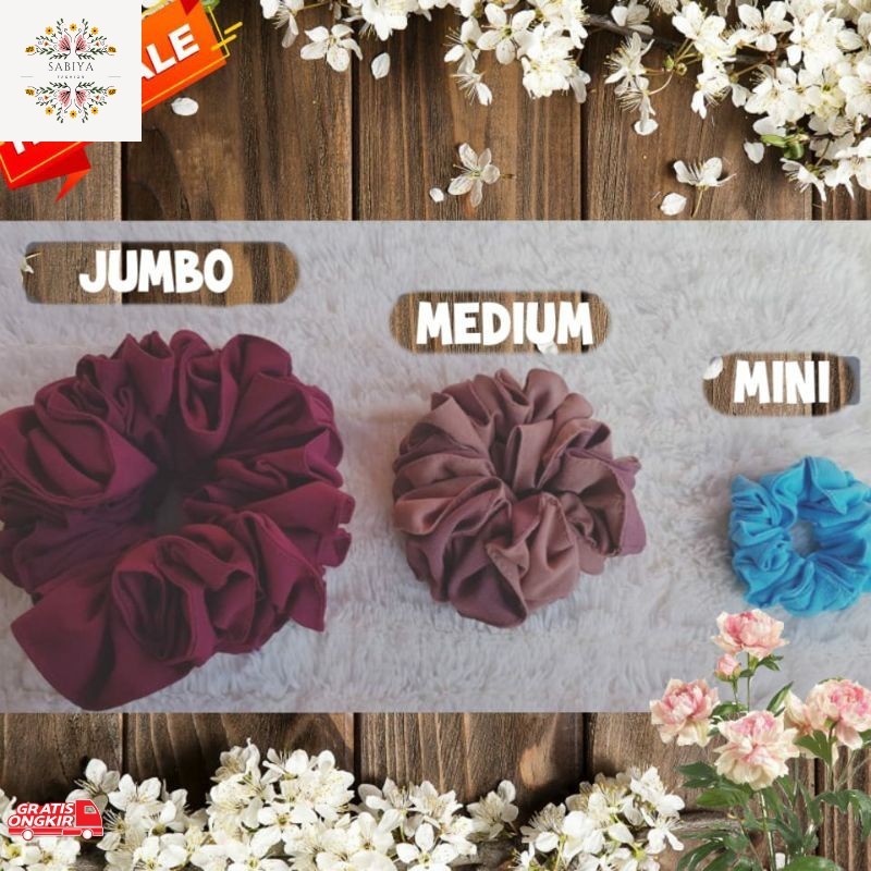 Aksesoris Terkini / SCRUNCHIE / TALI RAMBUT / CEMOL CEPOL JILBAB/ AKSESORIS HIJAB...