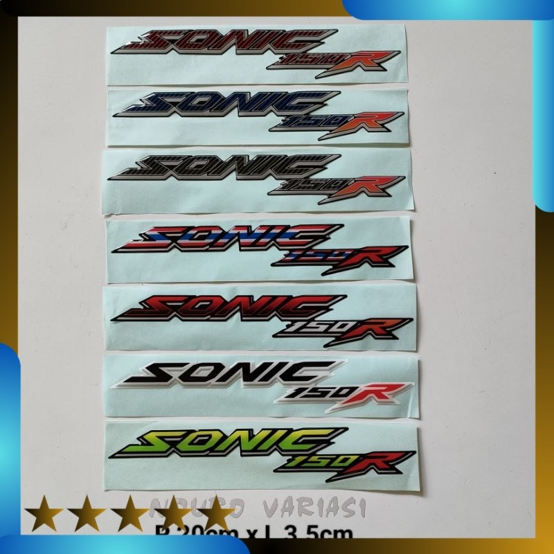 Emblem Sonic 150 r berkualitas Lightnaziashop