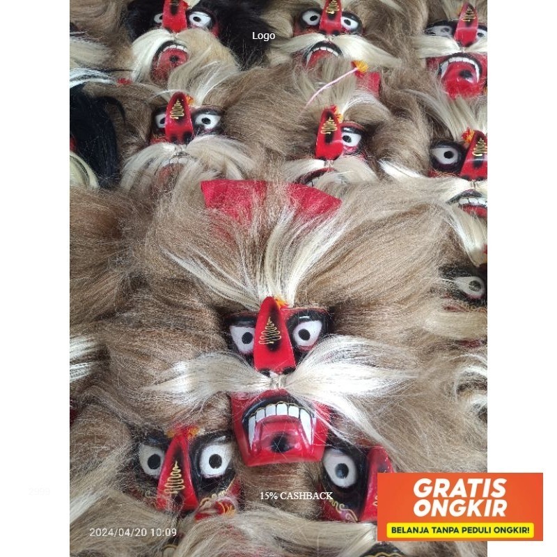 Bujang ganong/ganongan anak/Topeng bujang ganong murah