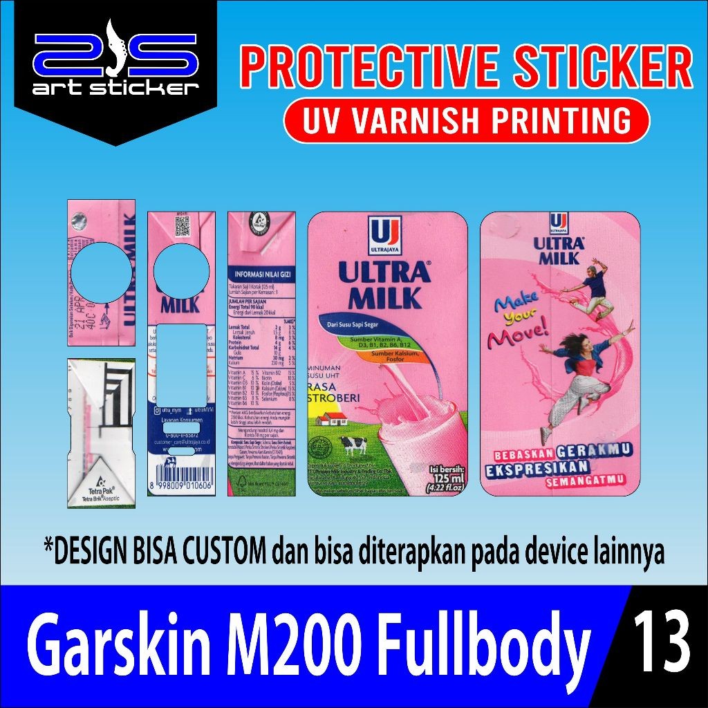 

PROMO StikerM200 Utramilk Pink UV Varnish Printing