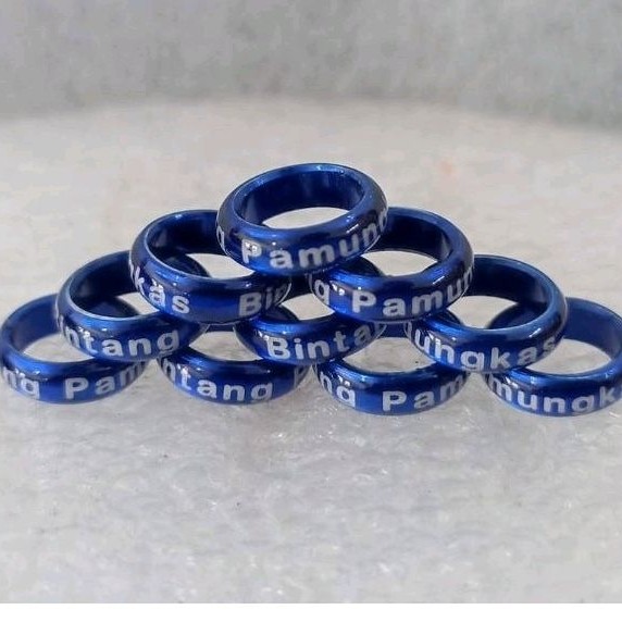 RING MERPATI donat slim tipis pendek 3mm tanda farm trah untuk merpati bisa pesan nama per 25biji