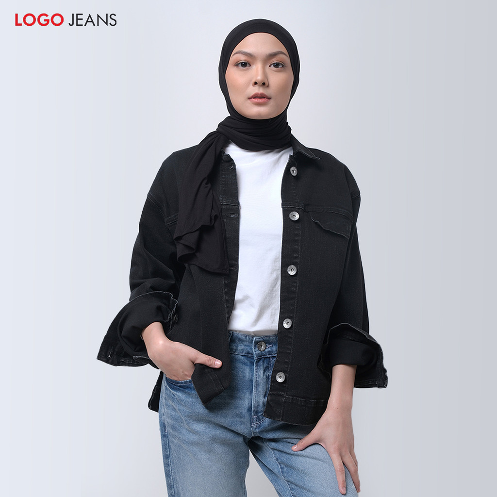 Logo Jeans - Jaket Wanita Gabriella 34437L3BG