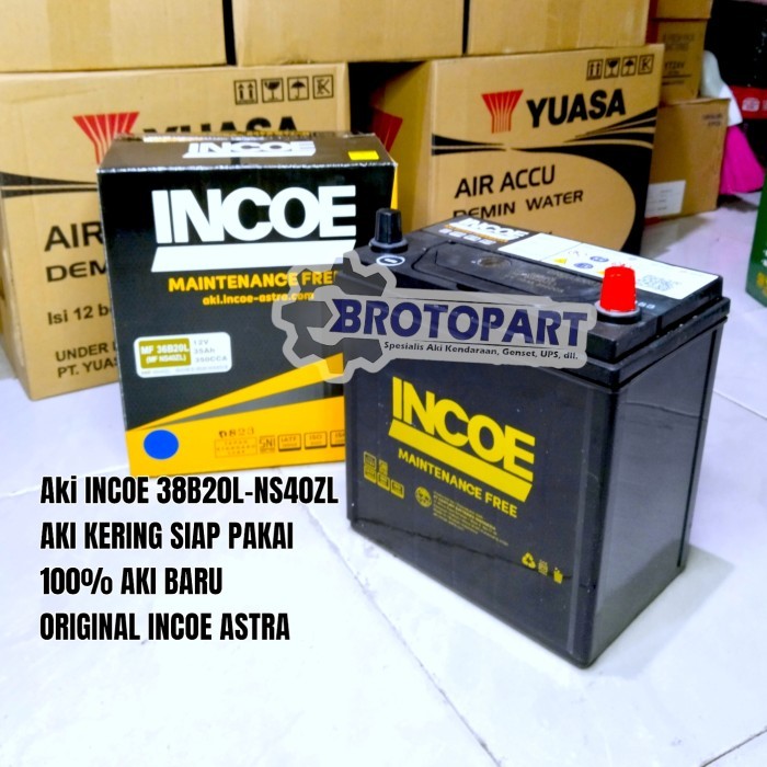 Aki Mobil Kering Honda BRV New City, KIA Picanto Accu INCOE NS40ZL 35A