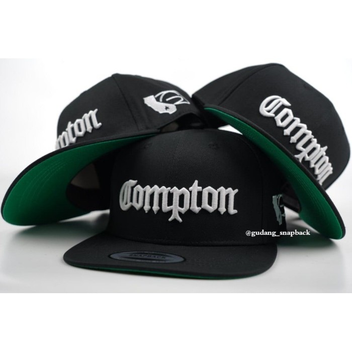 Topi snapback Ruthless Compton cap original import/ hat - Putih