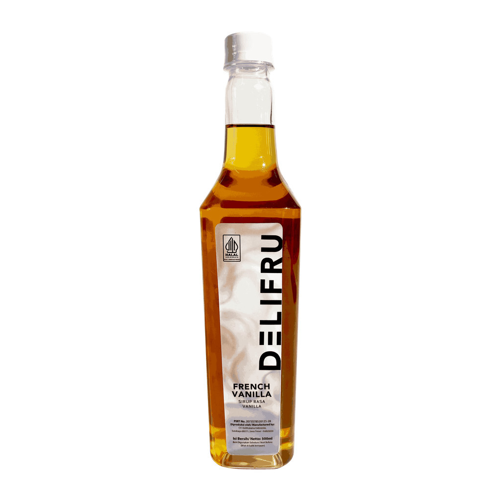 

Delifru French Vanilla Syrup 500ml - Sirop Rasa Vanilla 500ml - Sirup Delifru Premiumm 500ml