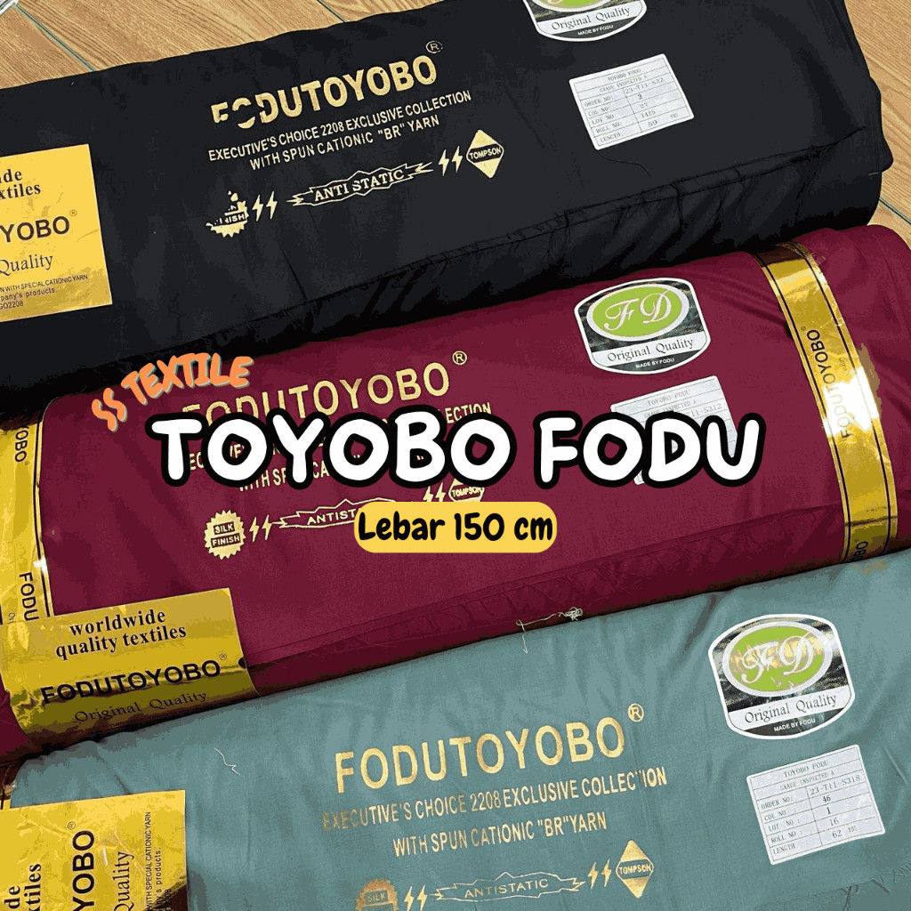 Kain Toyobo Fodu Asli premium import Per 0.5 Meter