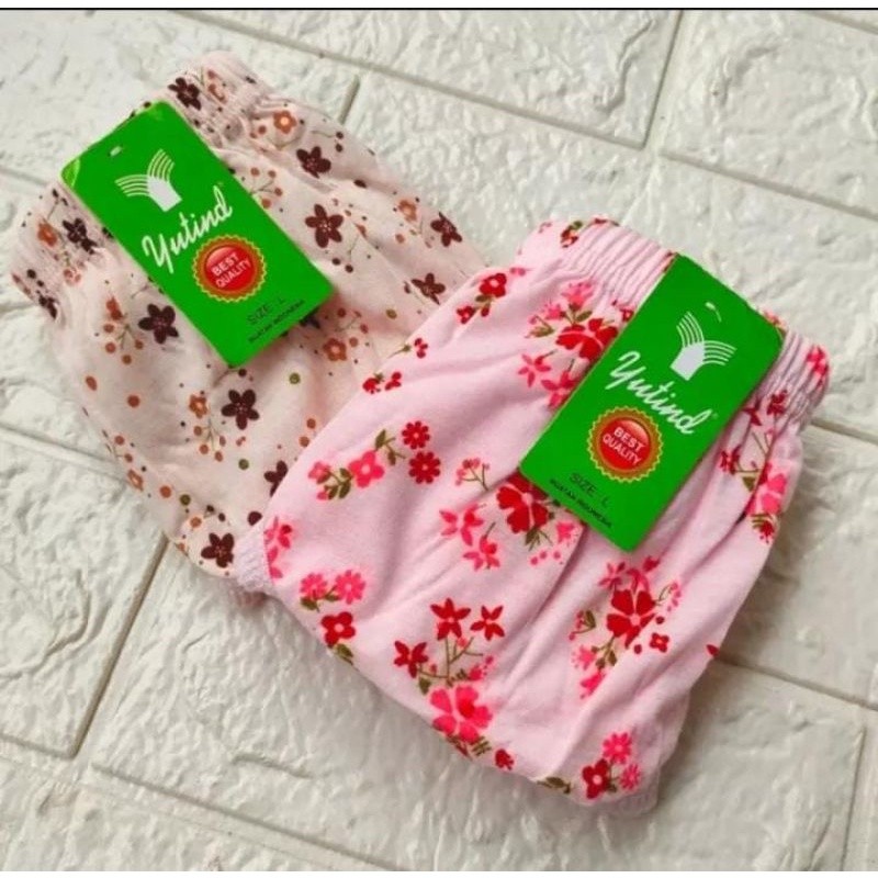 CD WANITA YUTIND MOTIF SABLON/CELANA DALAM WANITA MEREK YUTIND SABLON BAHAN KATUN PREMIUM/CD MEREK Y