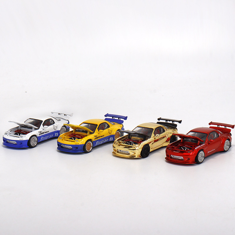 MASTER 1/64 #77 Rain Palace RX7 RE Amemiya car model