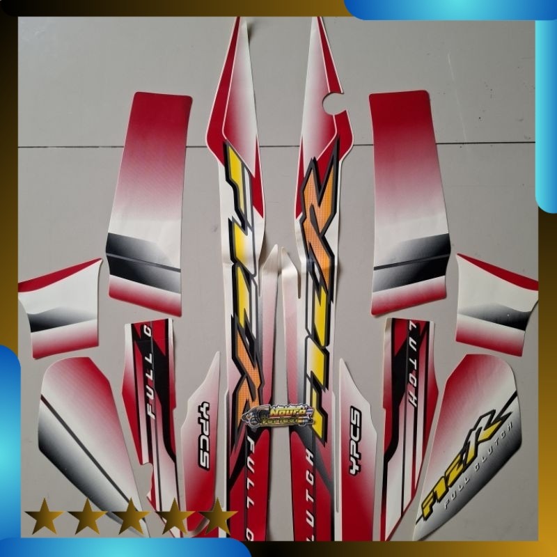 striping yamaha fizr f1zr fiz r putih merah 2003 body standar berkualitas terbaik Lightnaziashop