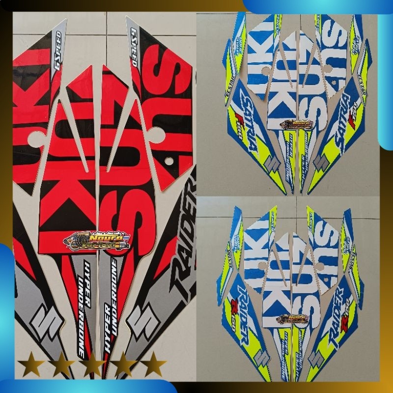 Striping Satria raider Fu fi 2019 2020 injeksi gp series biru Lightnaziashop
