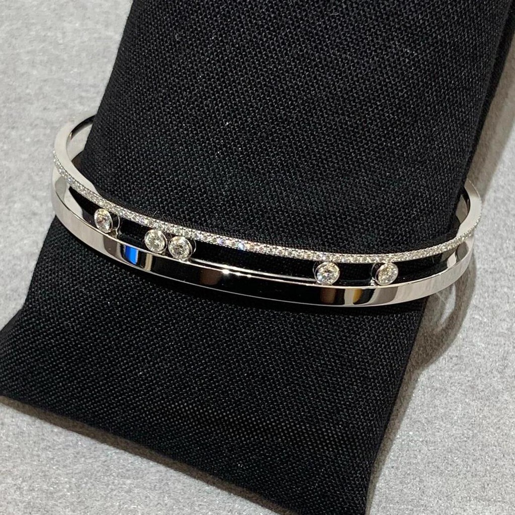 Romane Series Luxury Jewelry S925 Silver Mobile Diamonds Bracelet Moissanite Women's Fashion High-Qu