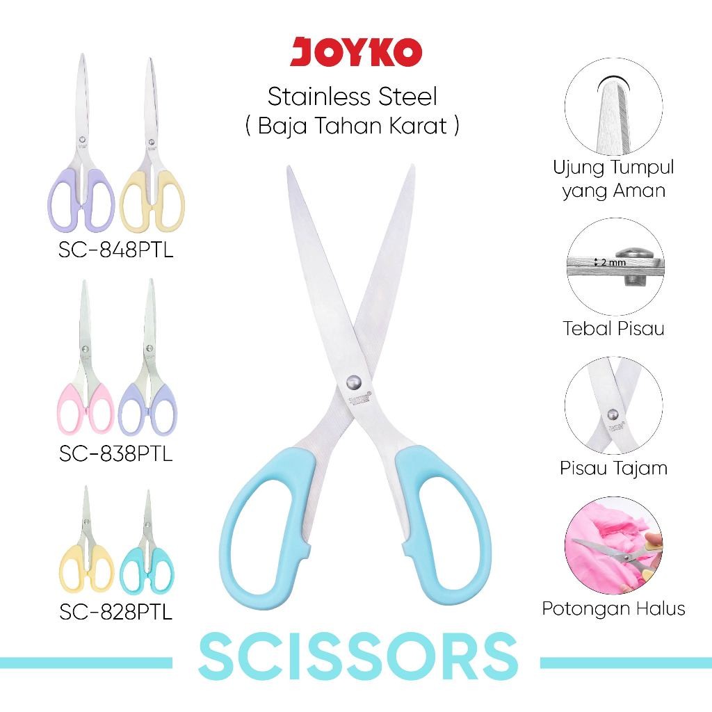 

Gunting Scissors Joyko SC-828~848PTL