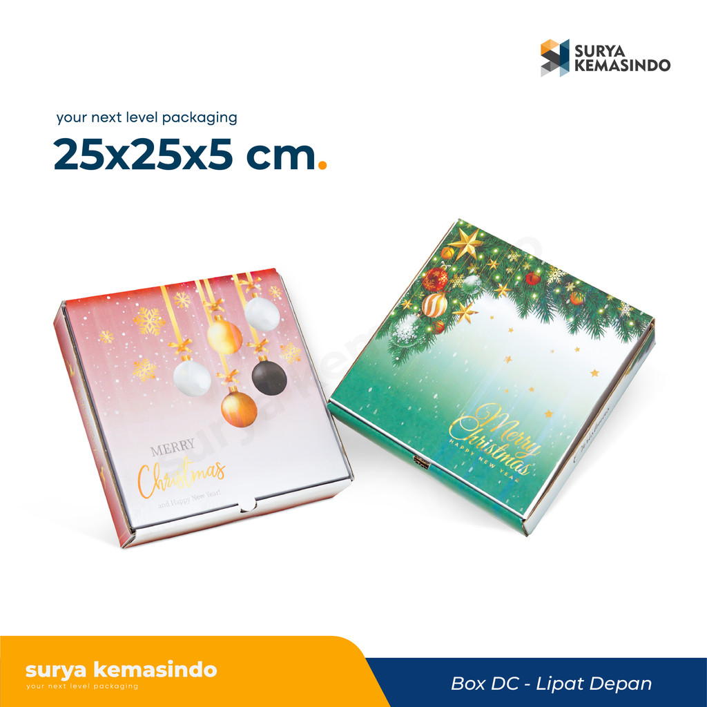 

BOX 25X25X5 EDISI NATAL (KuKer Toples 250gr isi 4)