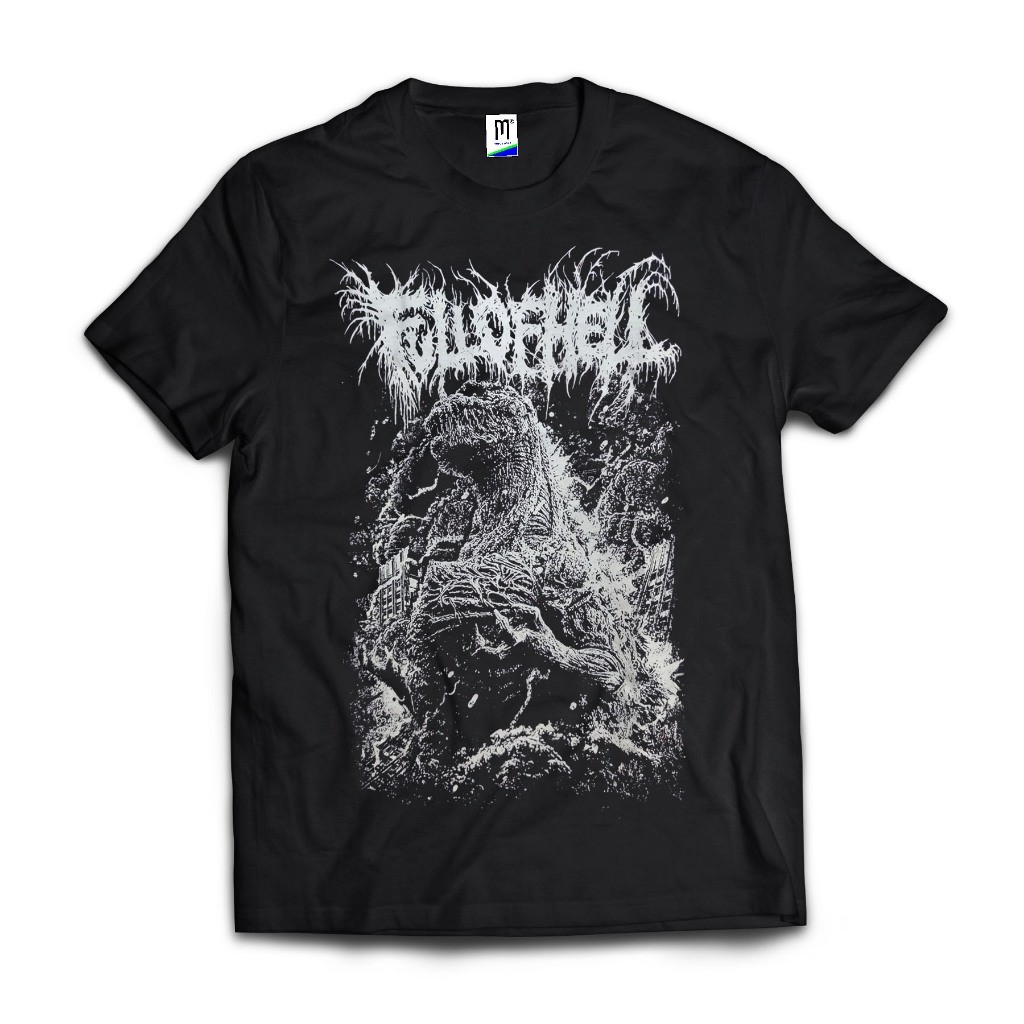 T shirt FULL OF HELL Godzilla | Full of hell | Tag Merchcons | kaos band | kaos metal | kaos punk