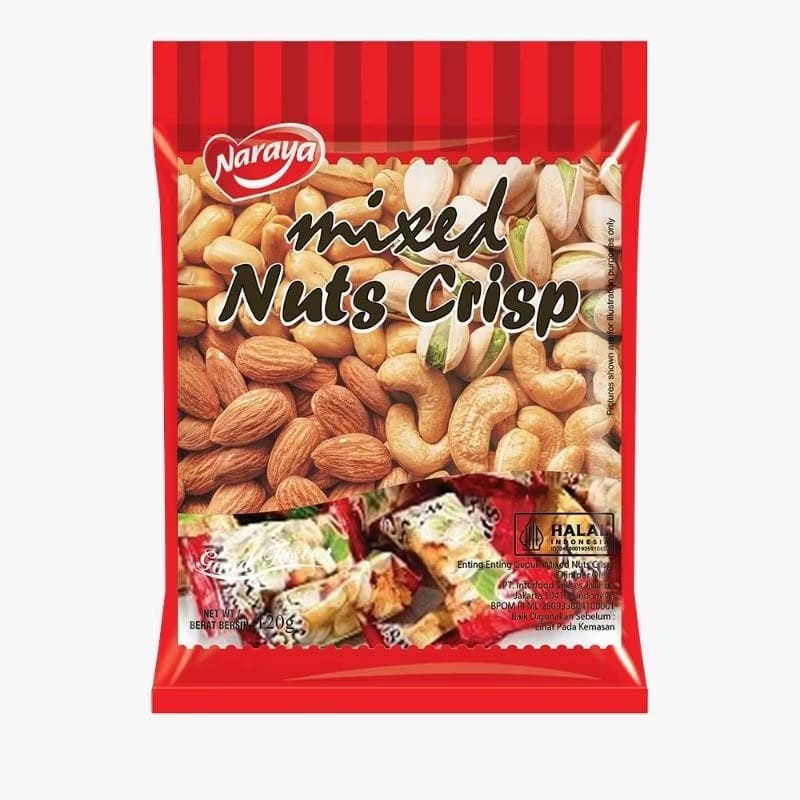 

Ting Ting Naraya Mixed Nuts Crisp 120 Gram