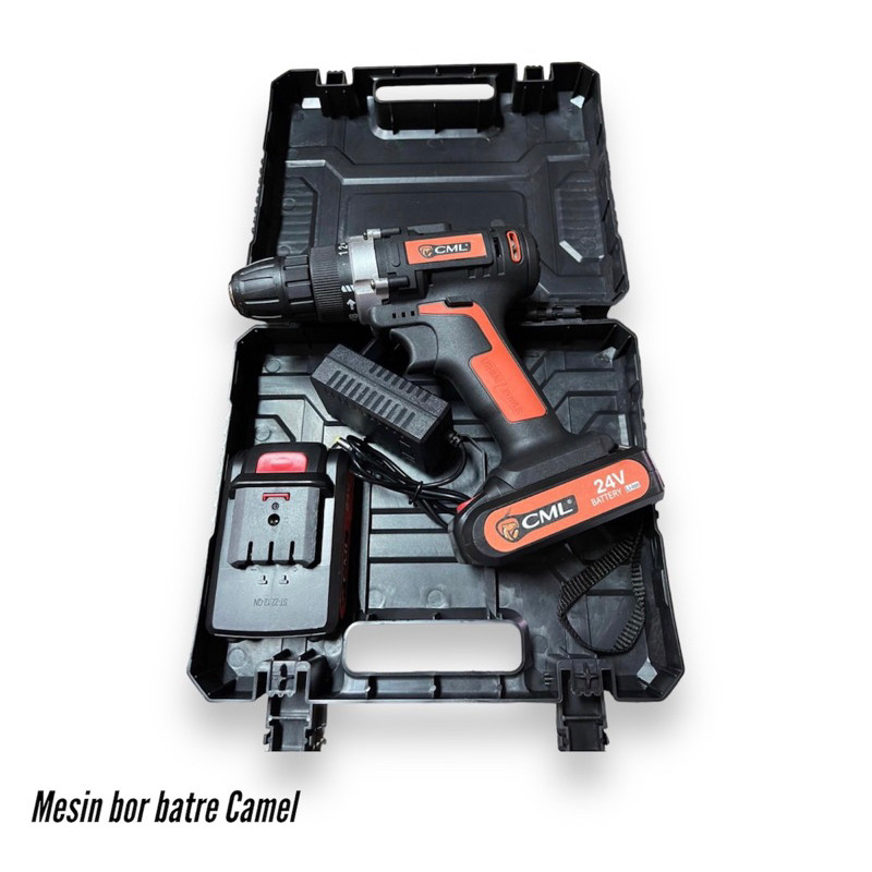 Mesin bor cordless drill Camel 12v 24v