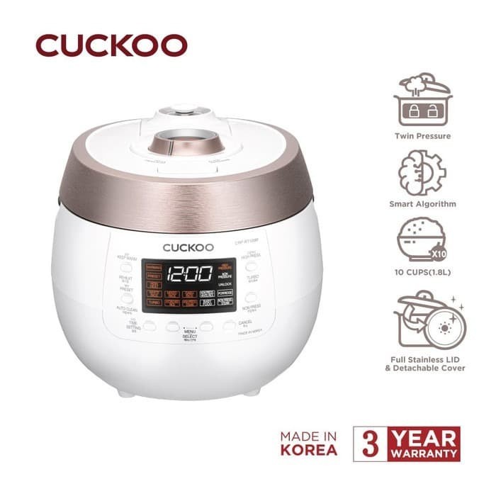 Cuckoo All in One Twin Pressure Cooker CRP-RT1008F