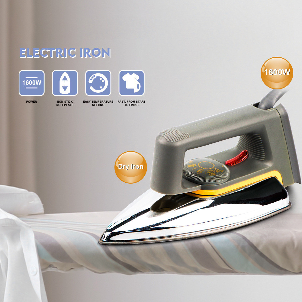 

2024 Upgraded 1000W High-power Electric Iron 220V Home Travel Portable Stainless Steel Base Plate Clothing Iron