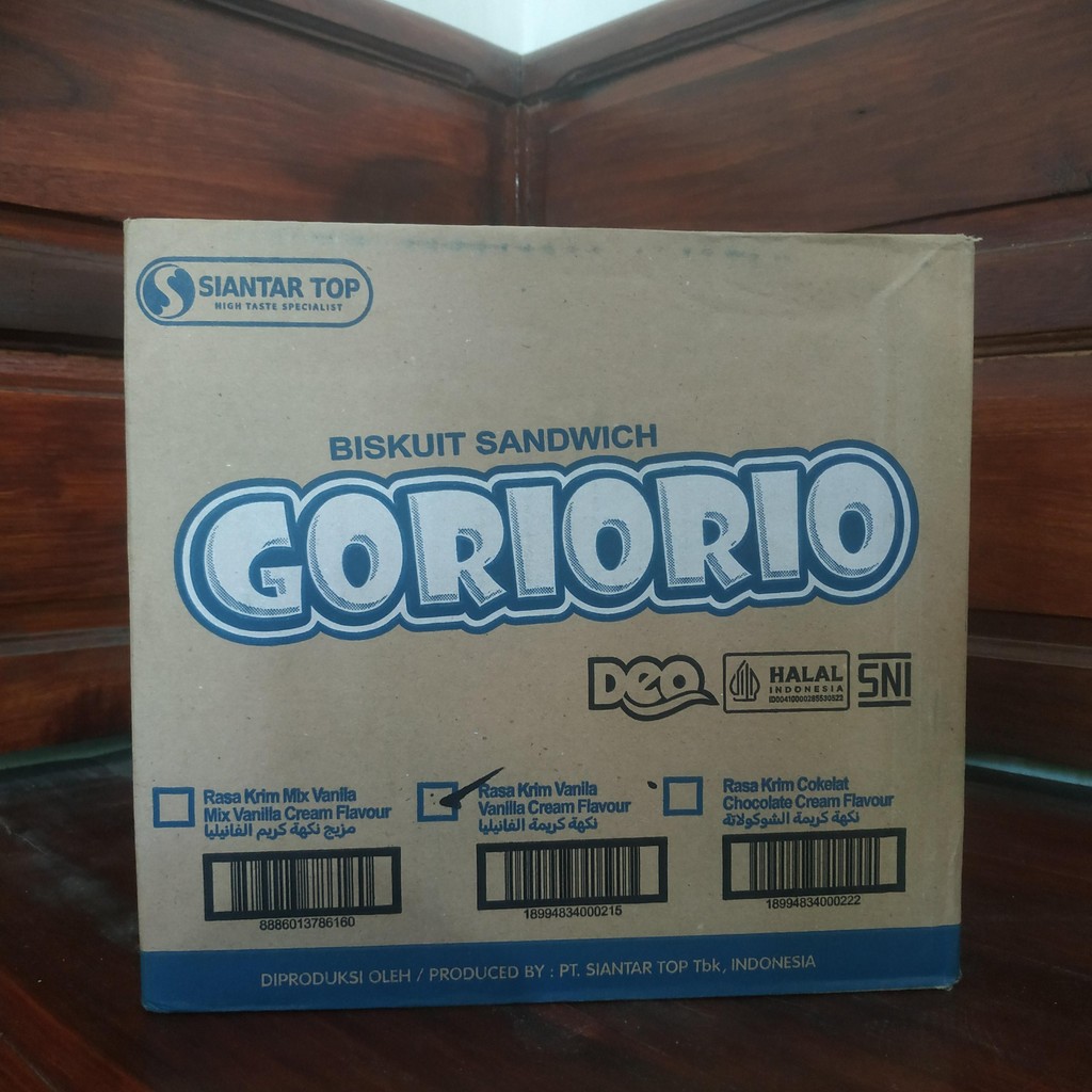 

MURAH - Grosir Biskuit Krim Coklat dan Vanilla Goriorio 10 Pack isi 200Pcs