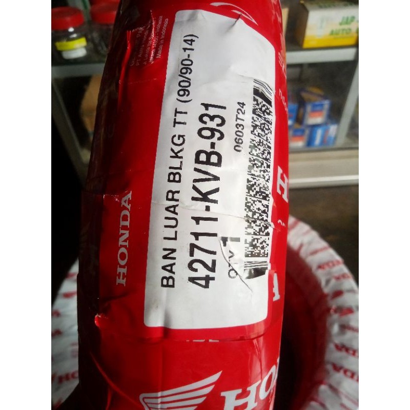 BAN LUAR MOTOR MATIC 90/90-14 KVB FEDERAL AHM BEAT VARIO SCOPY SPACY (NON TUBELES) federal ori 100% 