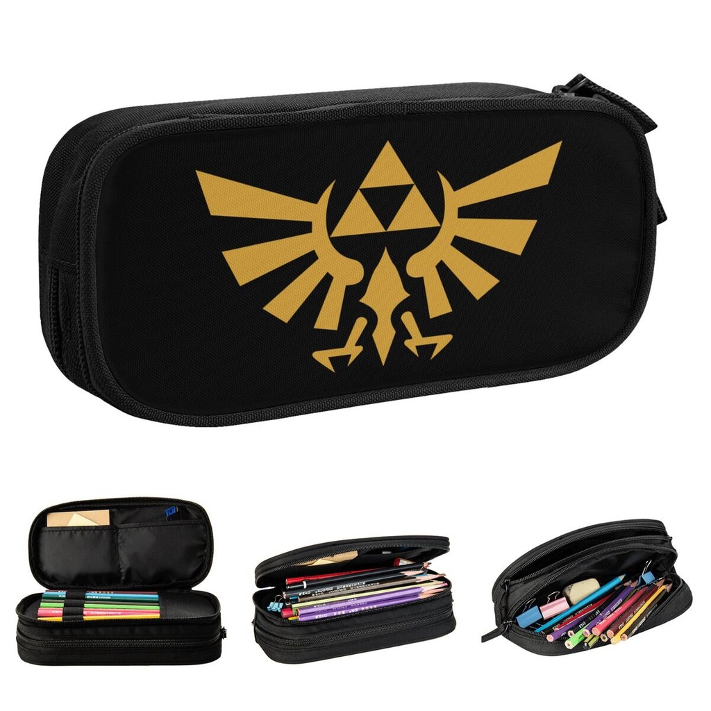 

Game Zeldas Legend Pencil Case Pencilcases Pen Holder for Student Large Storage Bag Office Gifts Stationery