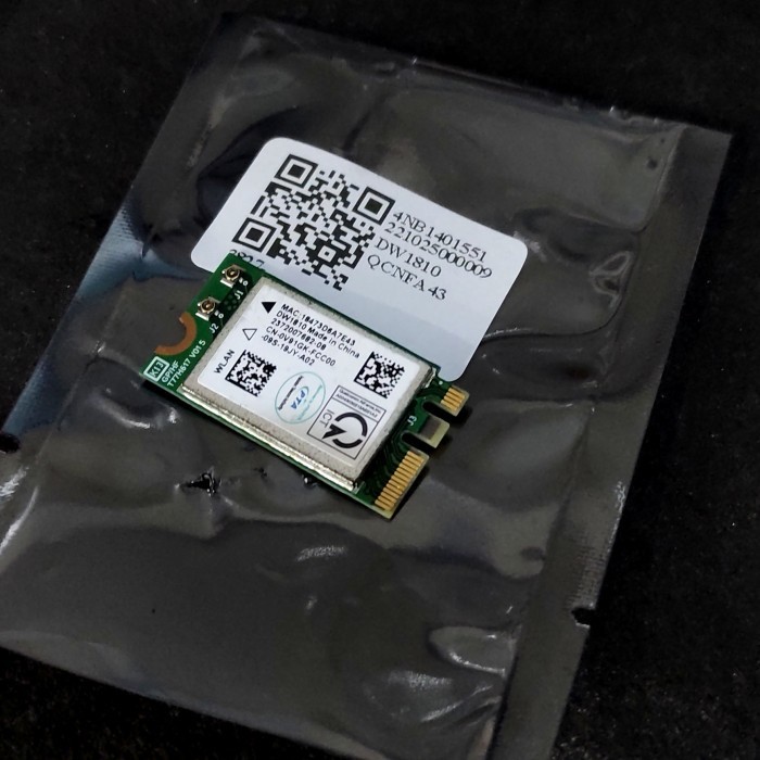 wireless wificard wifi card DELL Vostro 14 3400 3401 3405 P132G Intel amd ryzen