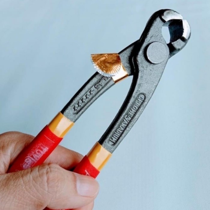 TANG GEGEP 6" SATIN ATLAS GERMANY - TANG GEGEP ATLAS - TANG CABUT PAKU