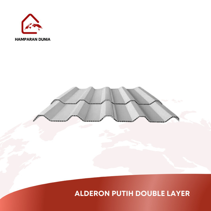 ATAP ALDERON DOUBLE LAYER GELOMBANG PUTIH