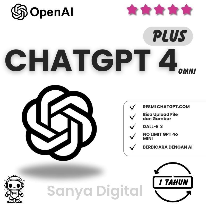 ChatGPT 4 ChatGPT Plus Premium Resmi - Akses Fitur Lengkap dengan Harga Terjangkau