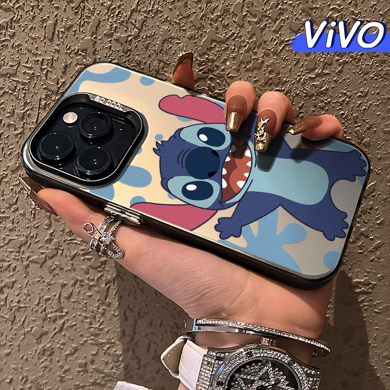 Anime Stitch Glossy Hologram PC Case VIVO Y17s Y12 Y12S Y15s Y21 Y03 Y16 Y22 Y18 Y02 Y17 Y27s Y30 Y9