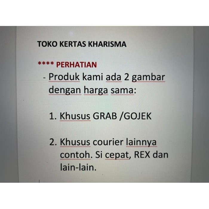 

best -Hvs A4 75 gr merk BMO ( box ) KHUSUS GRAB / GOJEK
