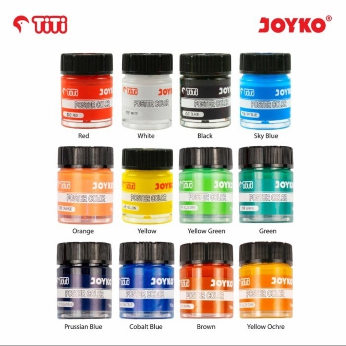 

best -Poster Color Cat Poster Joyko TiTi POC-10ML-12 Colors 1 Box 12 Pcs