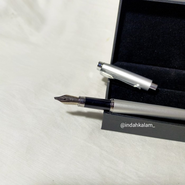

best -[LANGKA] Fountain Pen Iridium Silver Kaligrafi Set Box Nib Khat Khot - Pena+Tinta+Box