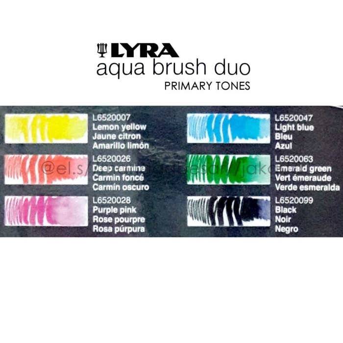 

best -Lyra Aqua Brush Duo Primary Tone Set 6 ( Brush Pen )