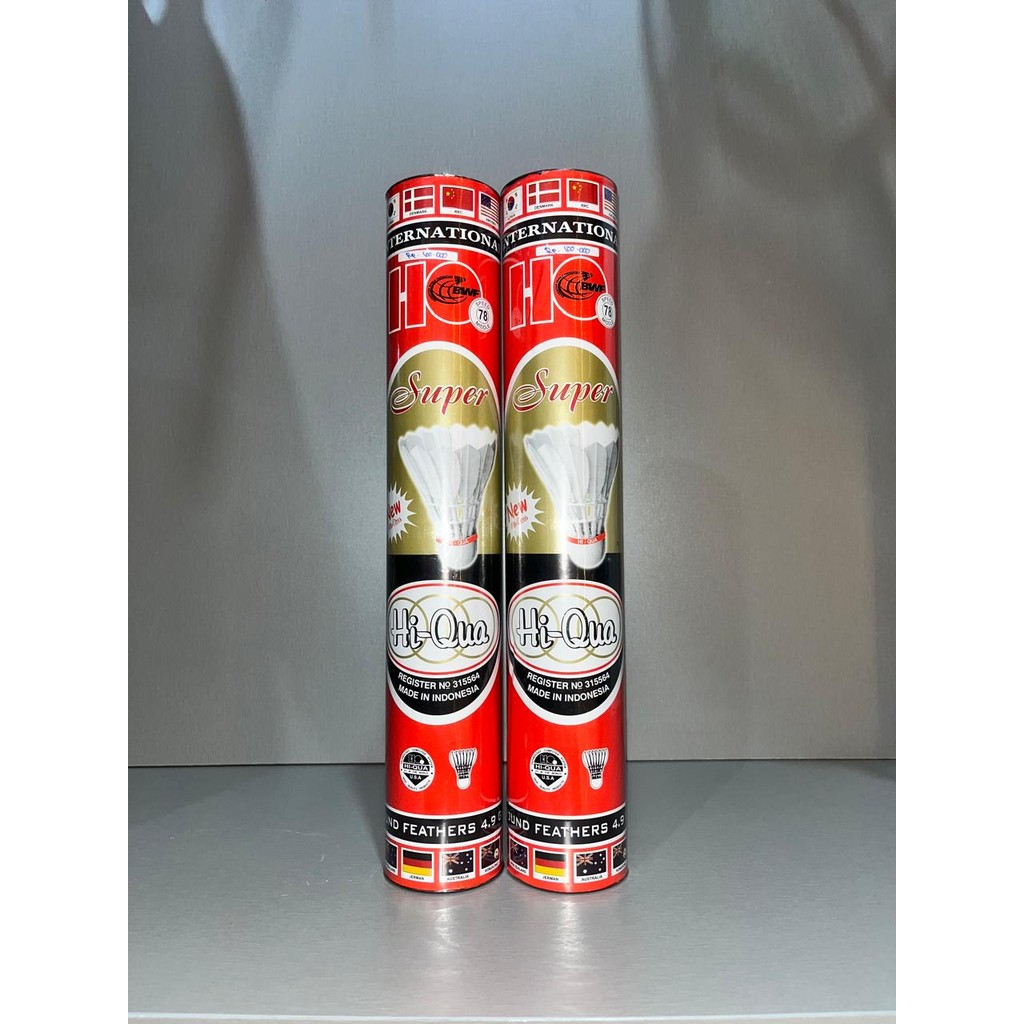 Hi-Qua Merah Shuttlecock Badminton Hi-Qua / Bola Badminton Original !