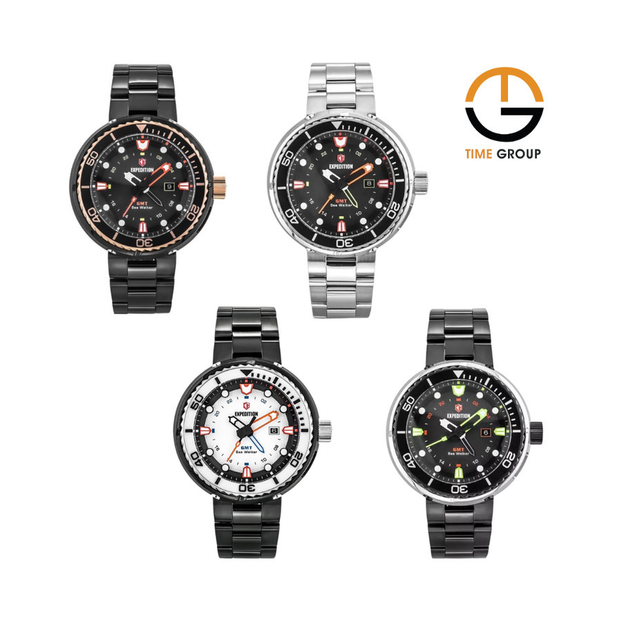 JAM TANGAN PRIA EXPEDITION E6727 E 6727 MDB ANALOG STAINLESS STRAP ORIGINAL