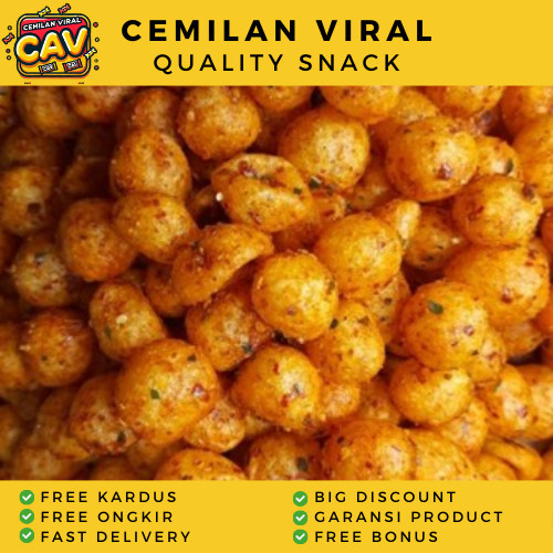 

CAV CIMOL KERING PEDAS 100g Endog lewo Cemilan Cimol Emplod Makanan Khas Garut Viral