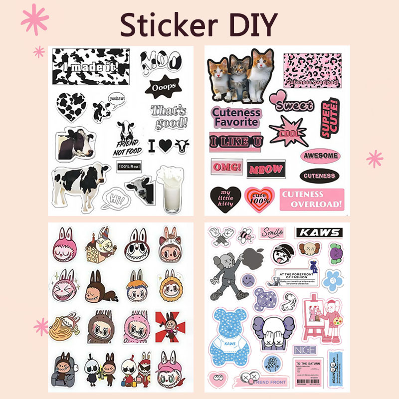 

Stiker DIY Lucu Ala Korea Sticker Hot INS gaya Berperekat Waterproof sticker Handphone/Buku/Casing/Skateboard/Koper