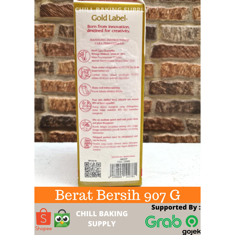 

Rich Gold Label Whipping Cream - 907 Gr