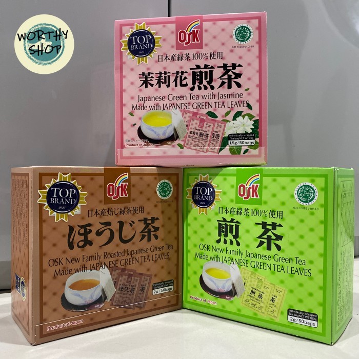 

OSK Japanese Green Tea/ Teh Hijau 50 bags sachet / Jamine/ Roasted - GreenTea