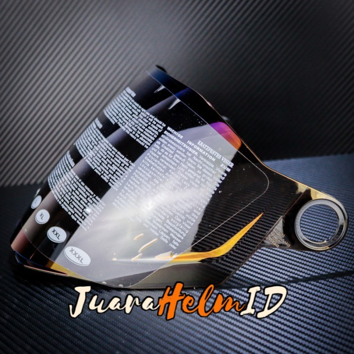 VISOR HELM ZEUS ZS-613C / IRIDIUM / KACA HELM ZS613C SERIES - BLUE