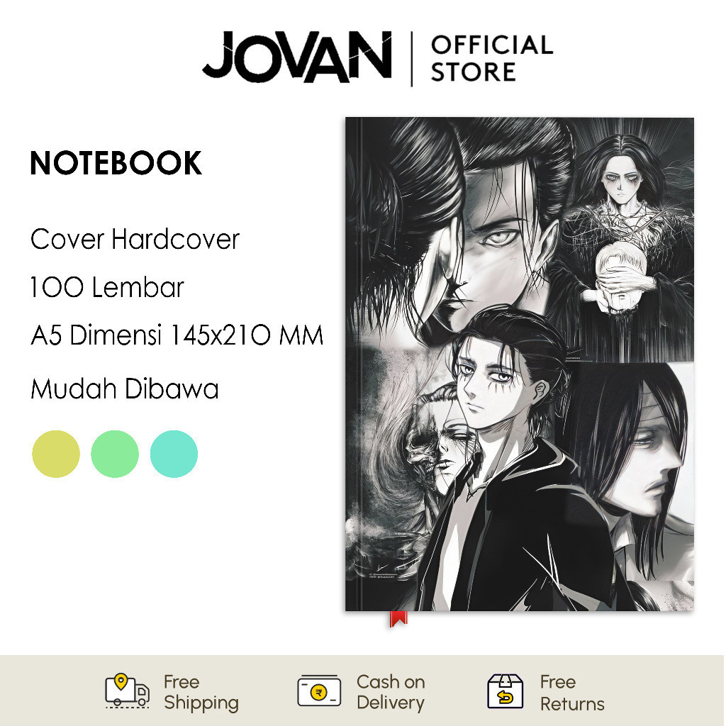 

Notebook Hardcover Custom Attack On Titan 5 Buku Tulis Catatan Note Agenda Planner Jurnal Diary Notebook Anime