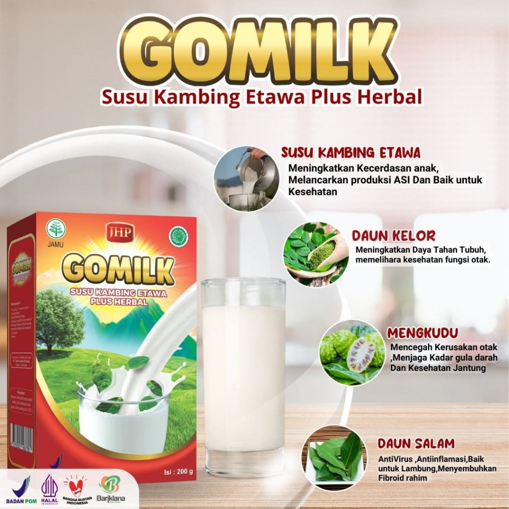 

[ PAKET RESELLER 10 BOX ] GOMILK Susu Kambing Etawa Plus Herbal