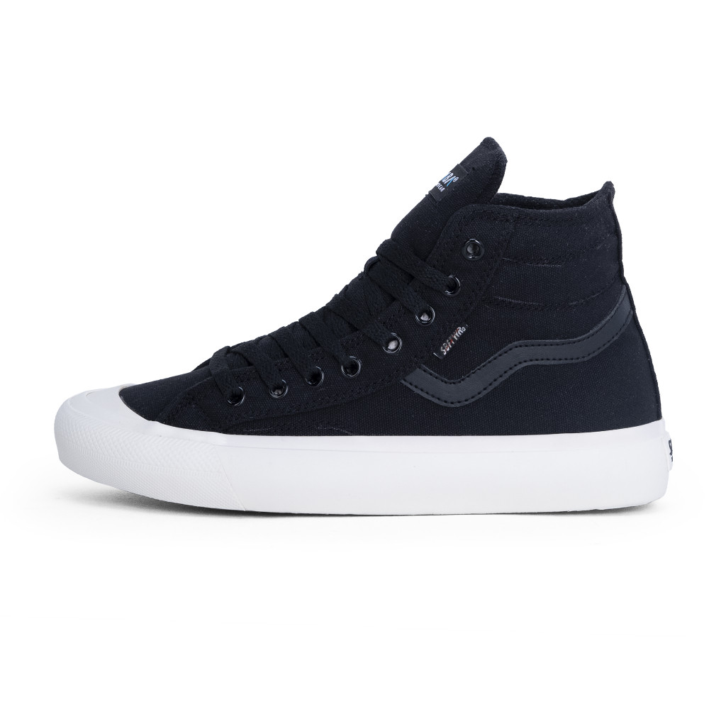 SABA Veloz High ALL Black White - Sepatu Sneakers Casual Pria Wanita Original 100% VLZ 01