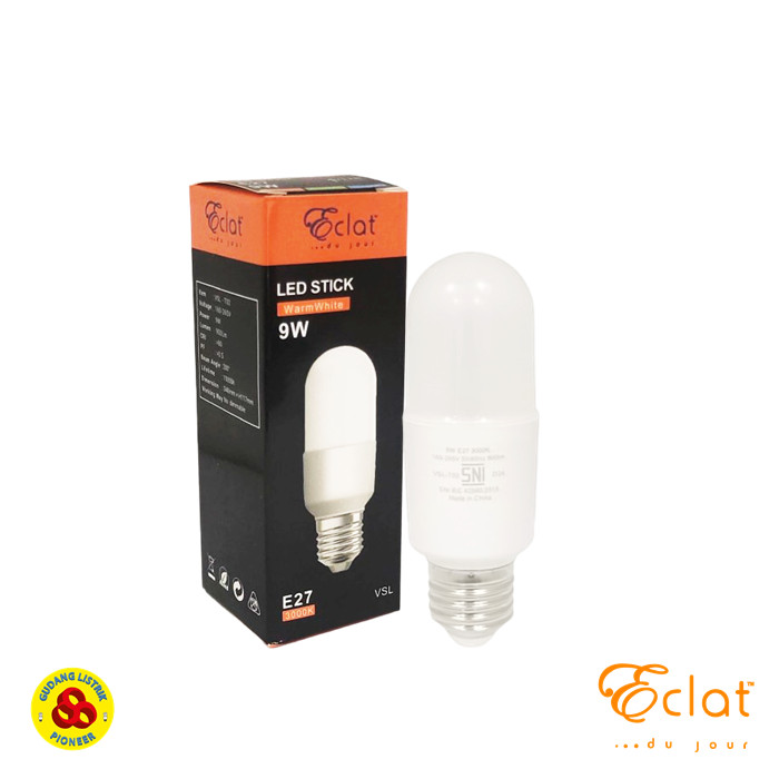 LED Stick 9W WW E27 Lampu LED Mini Capsule 9 Watt Kuning Eclat