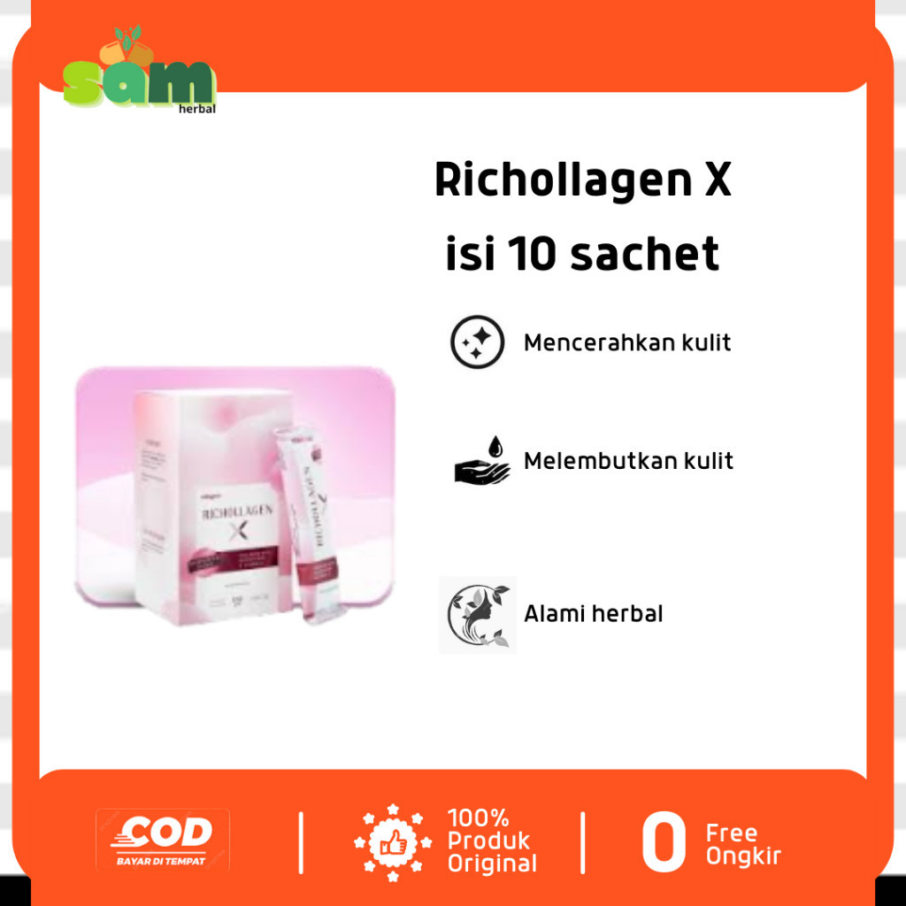 

Richolagen X Kemasan Baru Minuman Kolagen berkualitas tinggi pure kolagen 9.700 mg