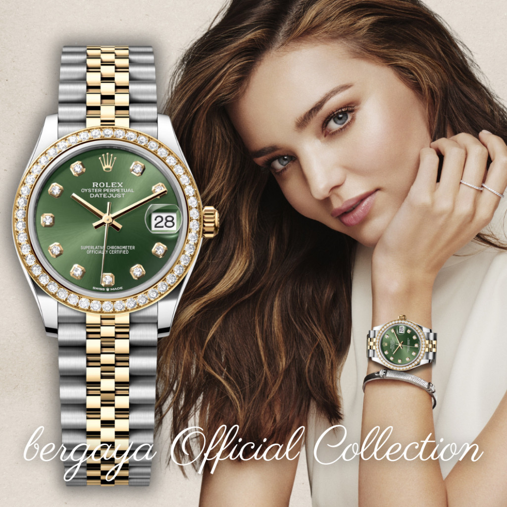 【100% ASLI】Jam Tangan Wanita Rolex Watch Gelang Berlian Dial Hijau 31mm AAAAA Tahan Air Teflon Baja 